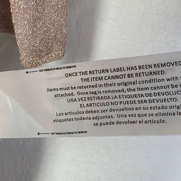 Mac Duggal Pleated Metallic Rose Gold Gown 14, NWT - Picture 11 of 12